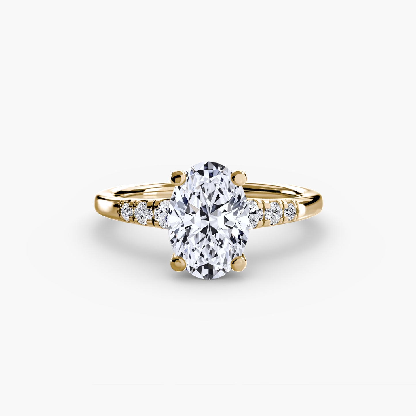 2.0mm | Engagement Ring with Six Round Accent Stones