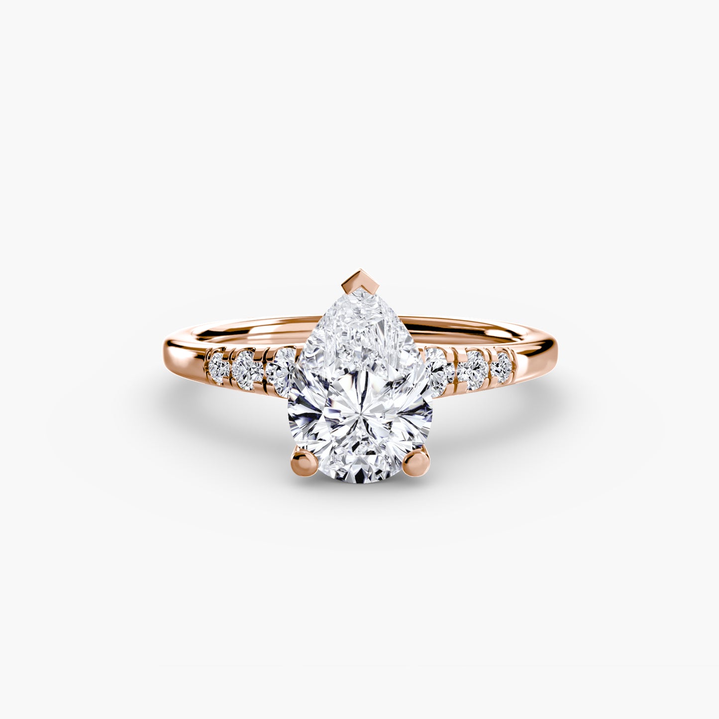 2.0mm | Engagement Ring with Six Round Accent Stones