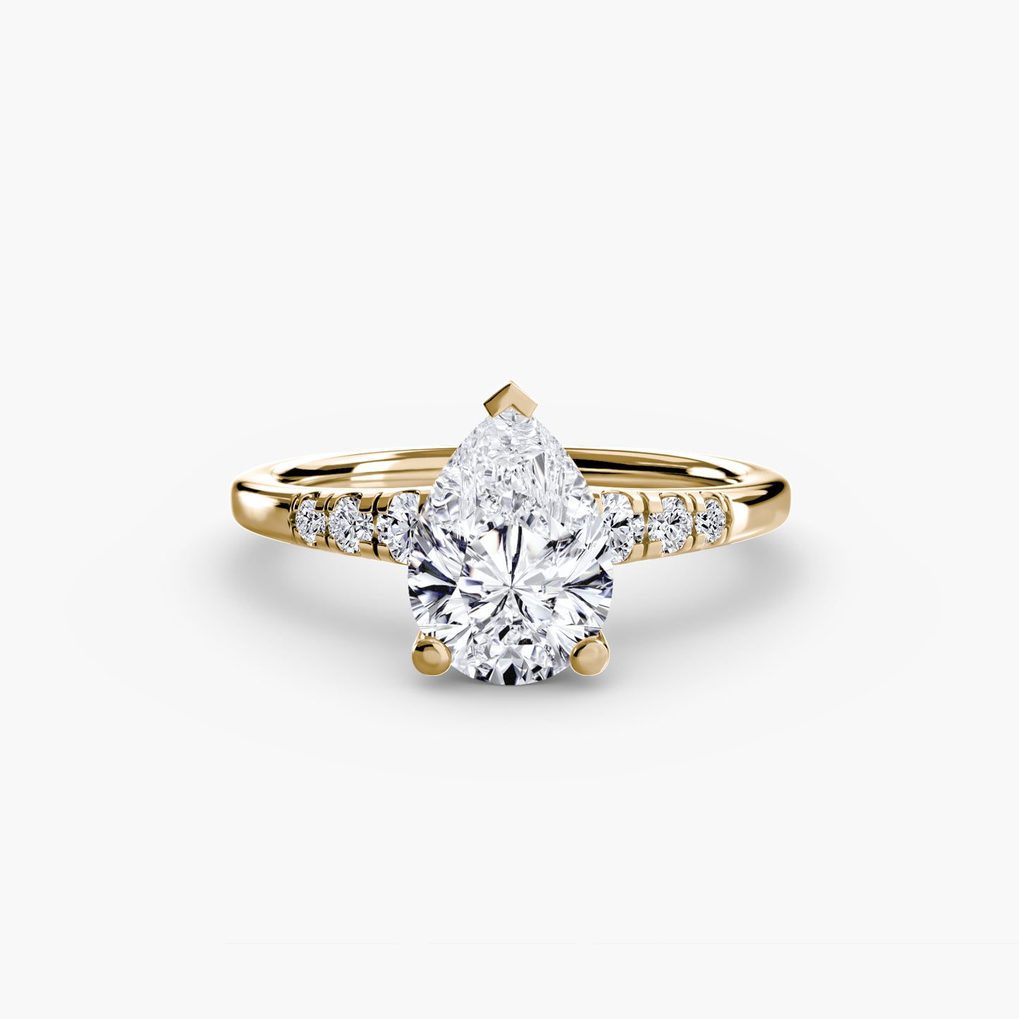 2.0mm | Engagement Ring with Six Round Accent Stones
