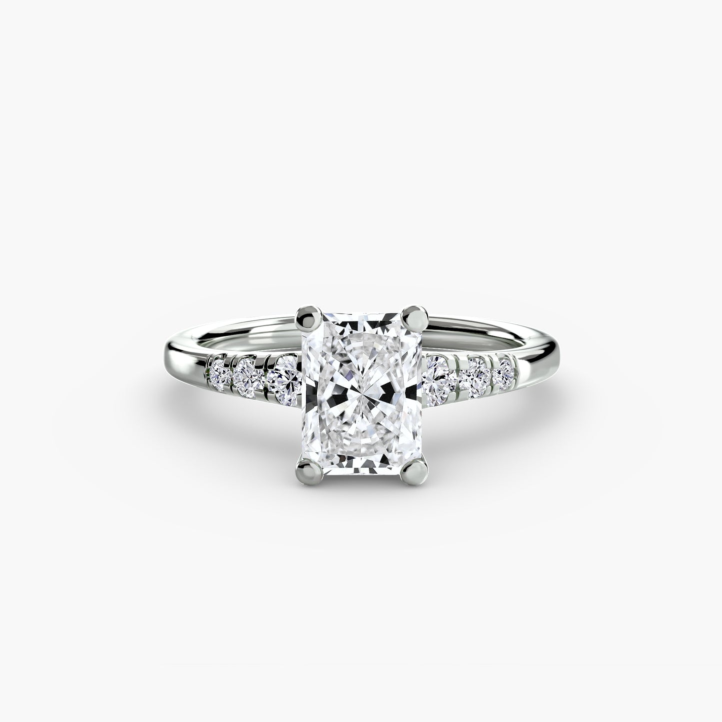2.0mm | Engagement Ring with Six Round Accent Stones