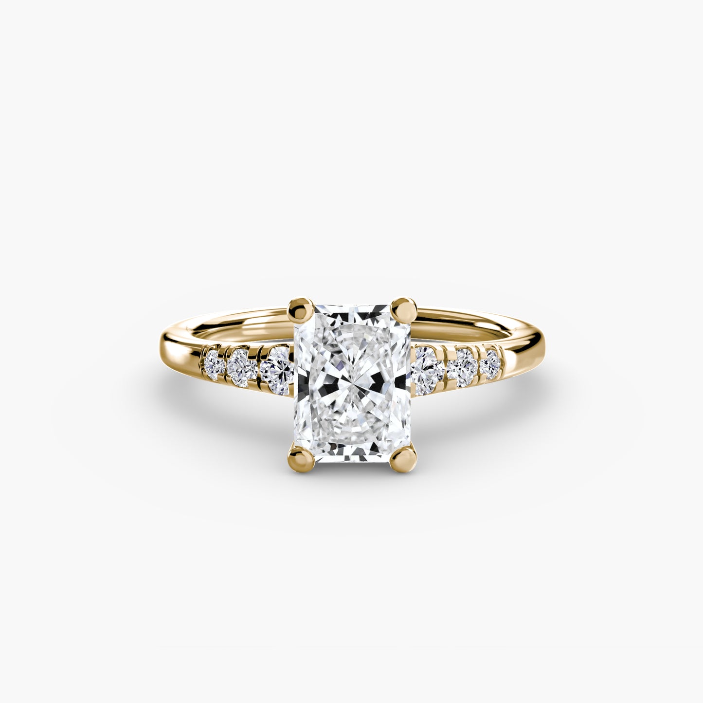 2.0mm | Engagement Ring with Six Round Accent Stones