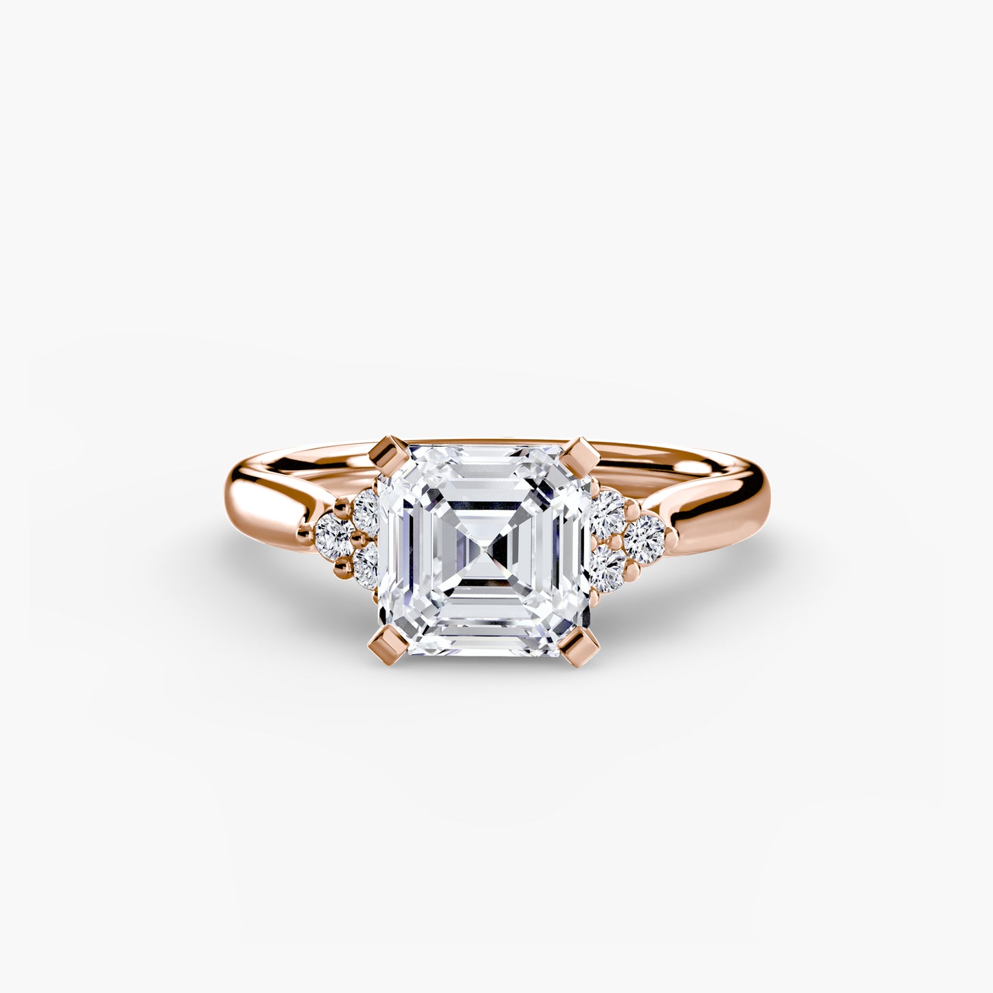 2.5mm | Cluster-Accented Engagement Ring