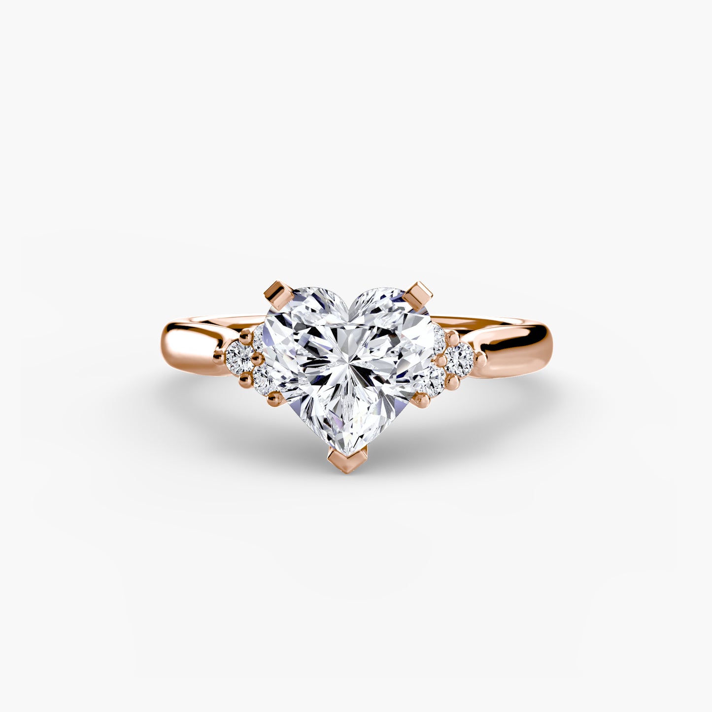 2.5mm | Cluster-Accented Engagement Ring