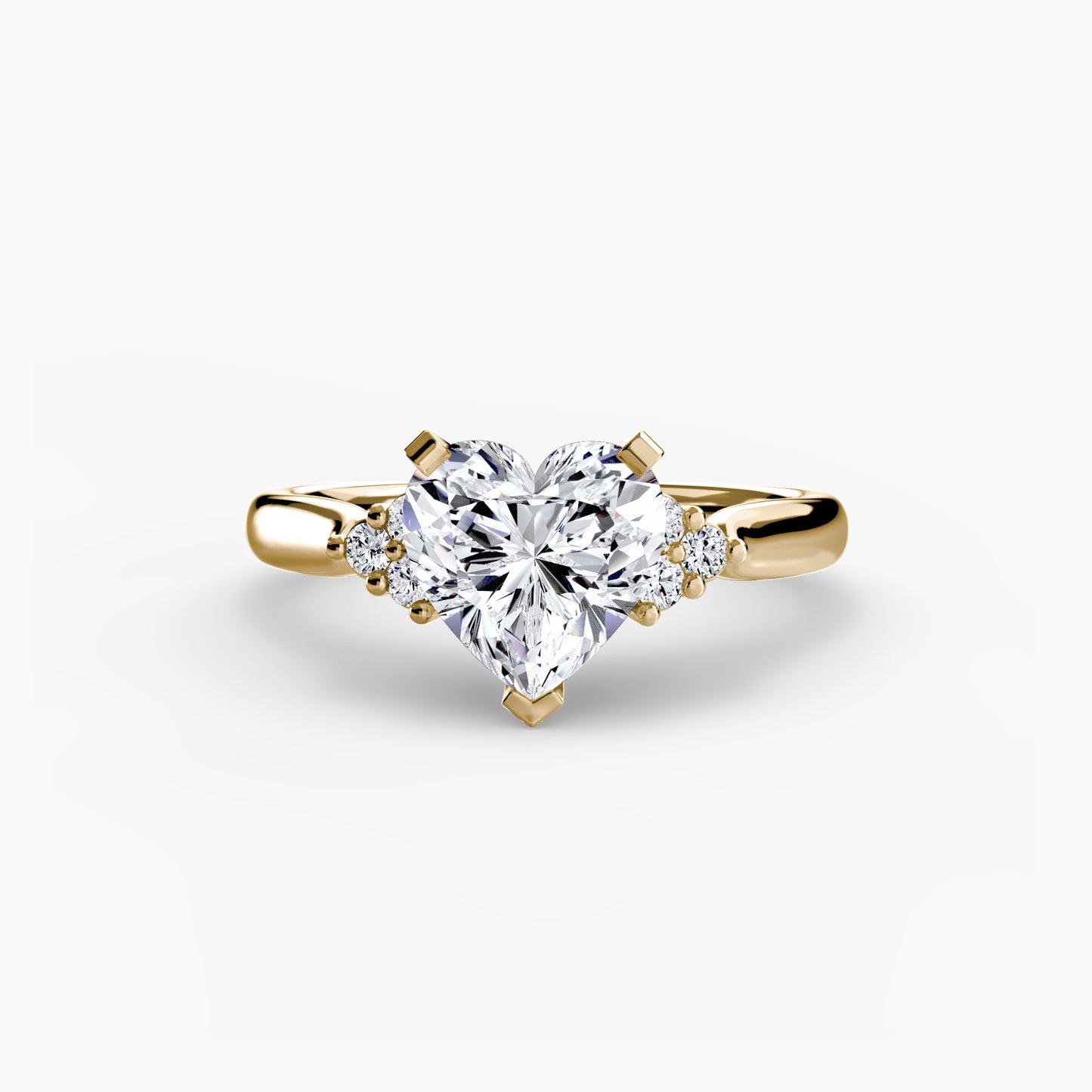 2.5mm | Cluster-Accented Engagement Ring