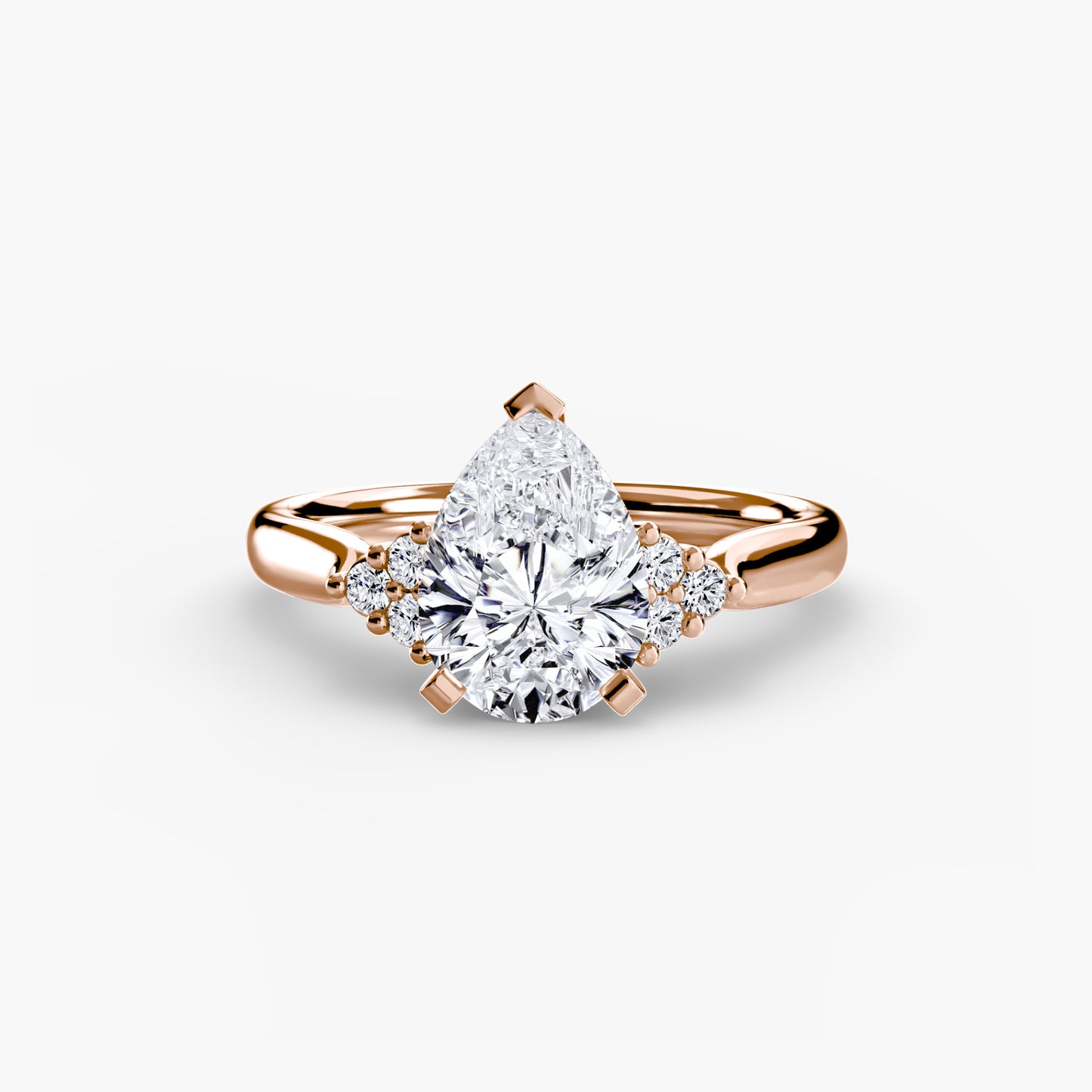 2.5mm | Cluster-Accented Engagement Ring
