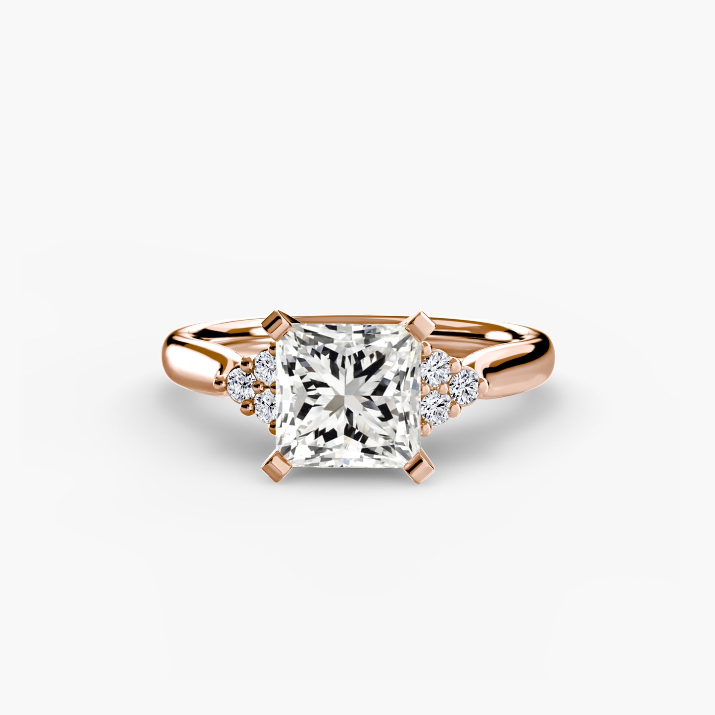 2.5mm | Cluster-Accented Engagement Ring