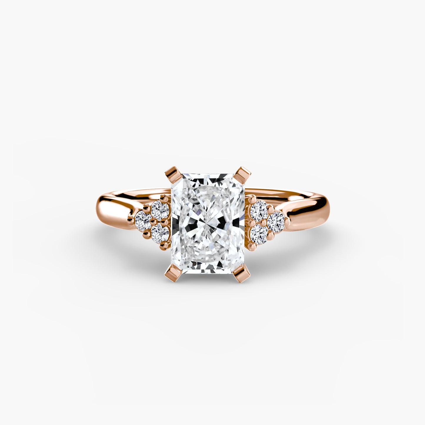 2.5mm | Cluster-Accented Engagement Ring