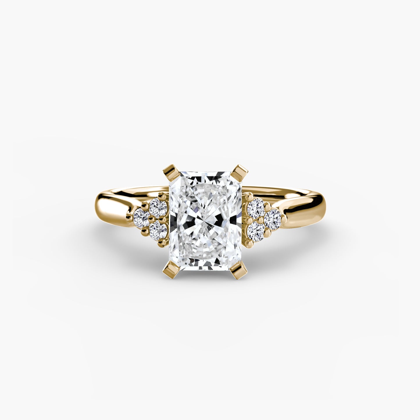 2.5mm | Cluster-Accented Engagement Ring