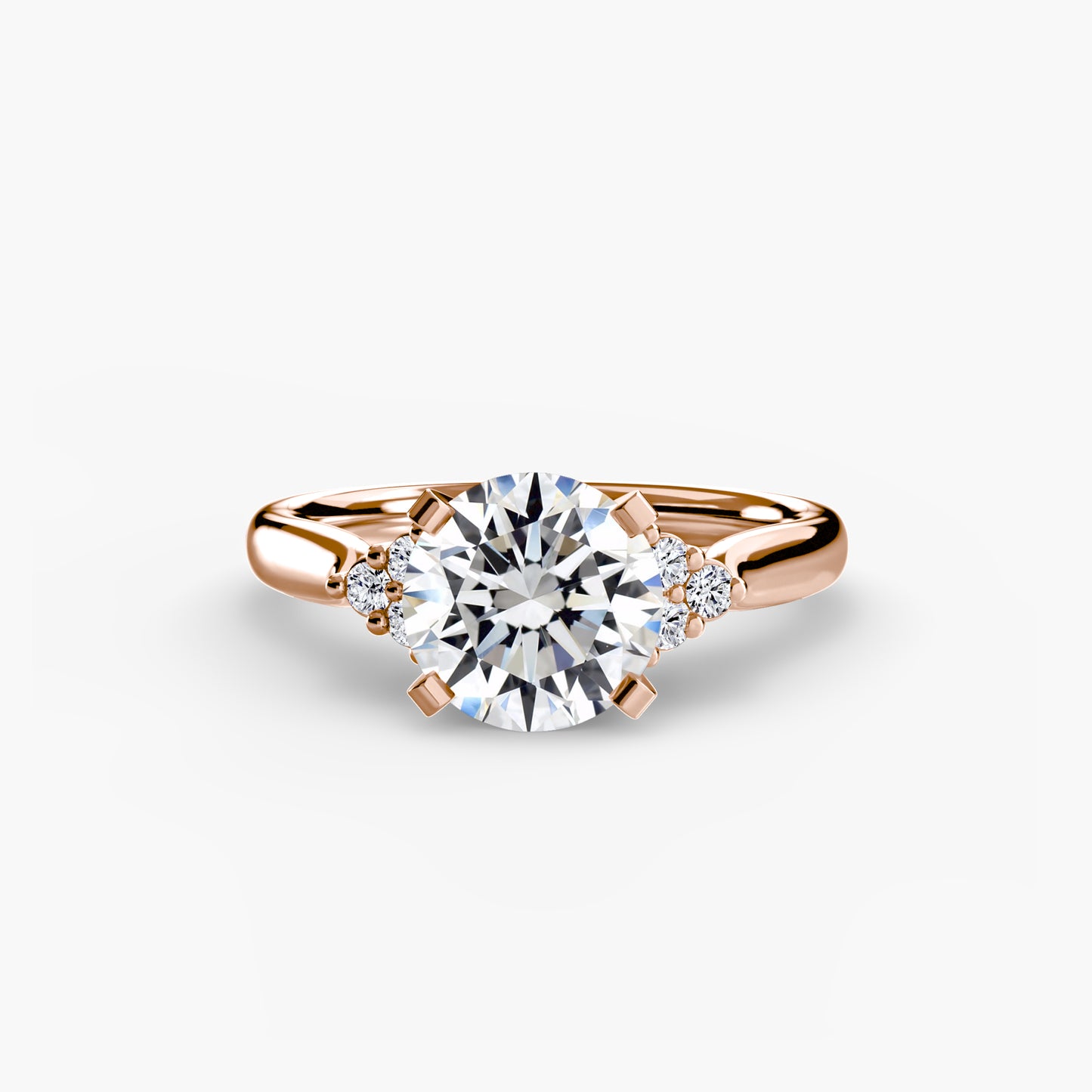 2.5mm | Cluster-Accented Engagement Ring