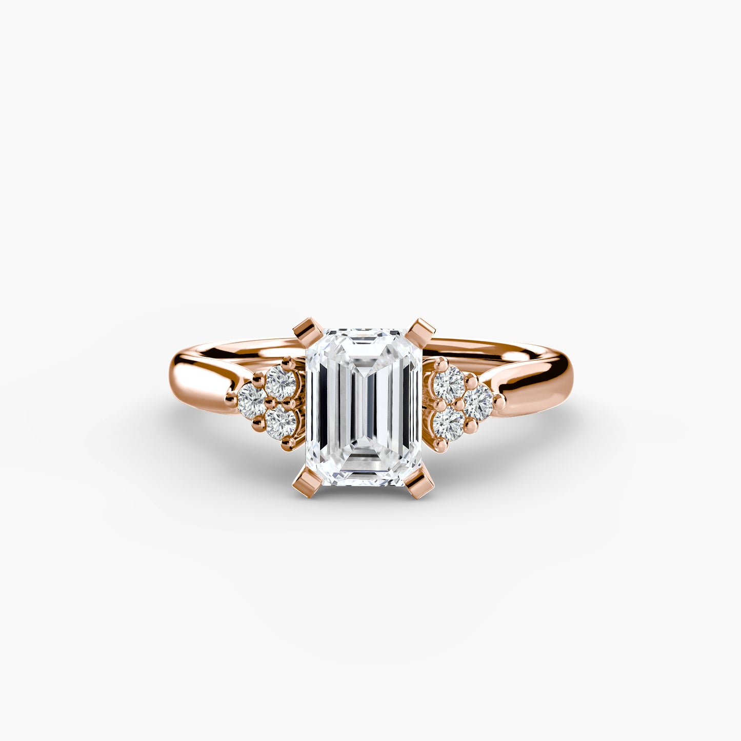 2.5mm | Cluster-Accented Engagement Ring
