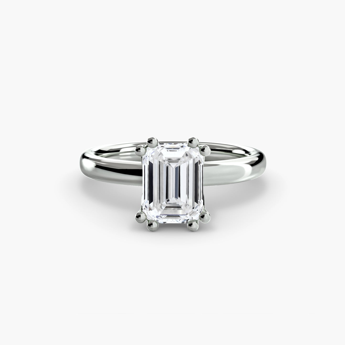 2.6mm | Tulip Head Solitaire Engagement Ring