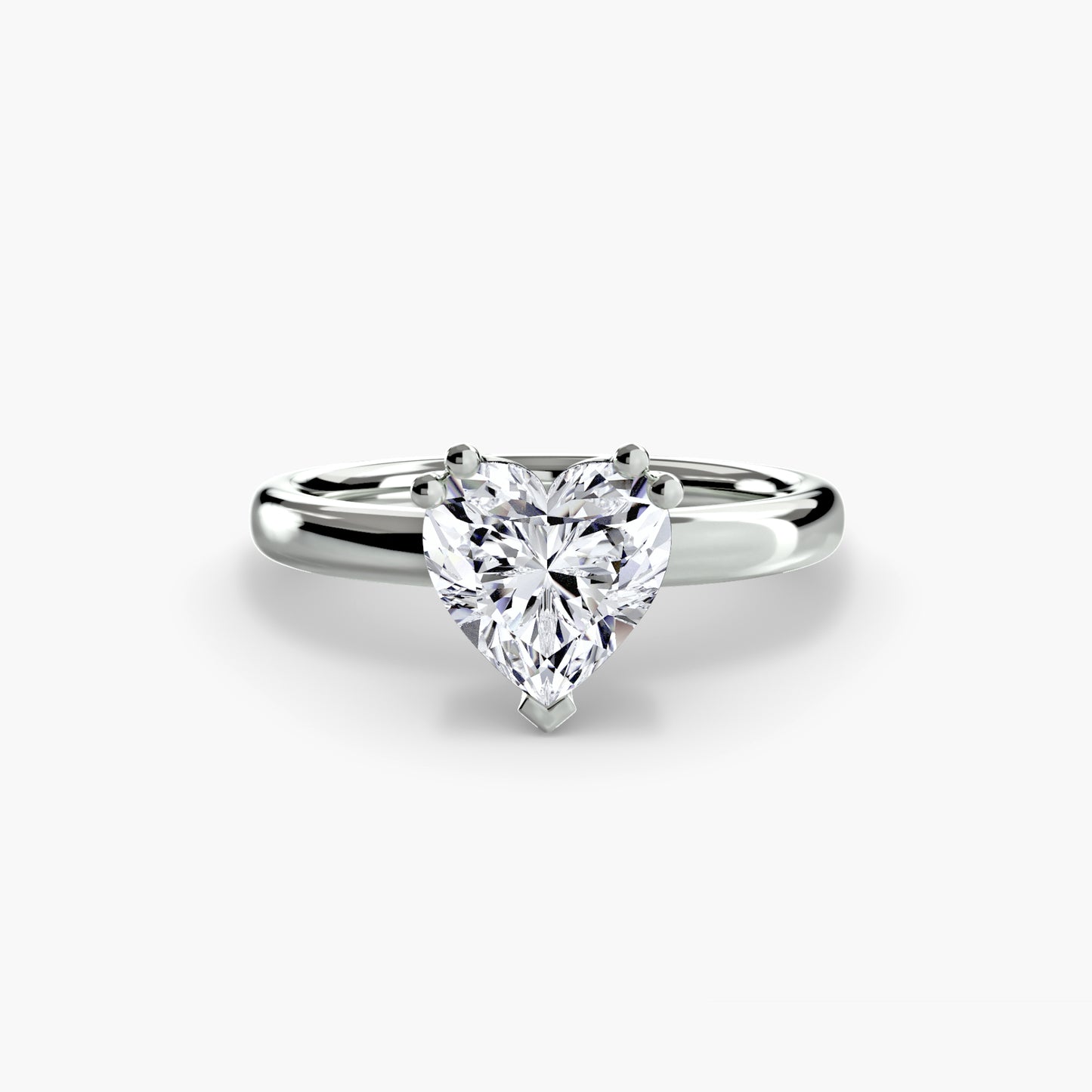 2.6mm | Tulip Head Solitaire Engagement Ring