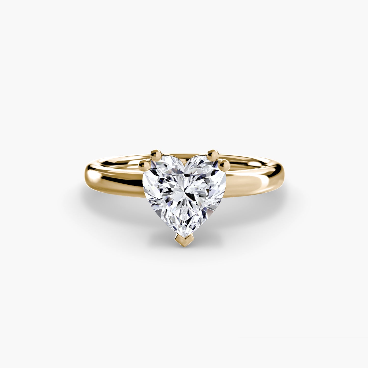 2.6mm | Tulip Head Solitaire Engagement Ring