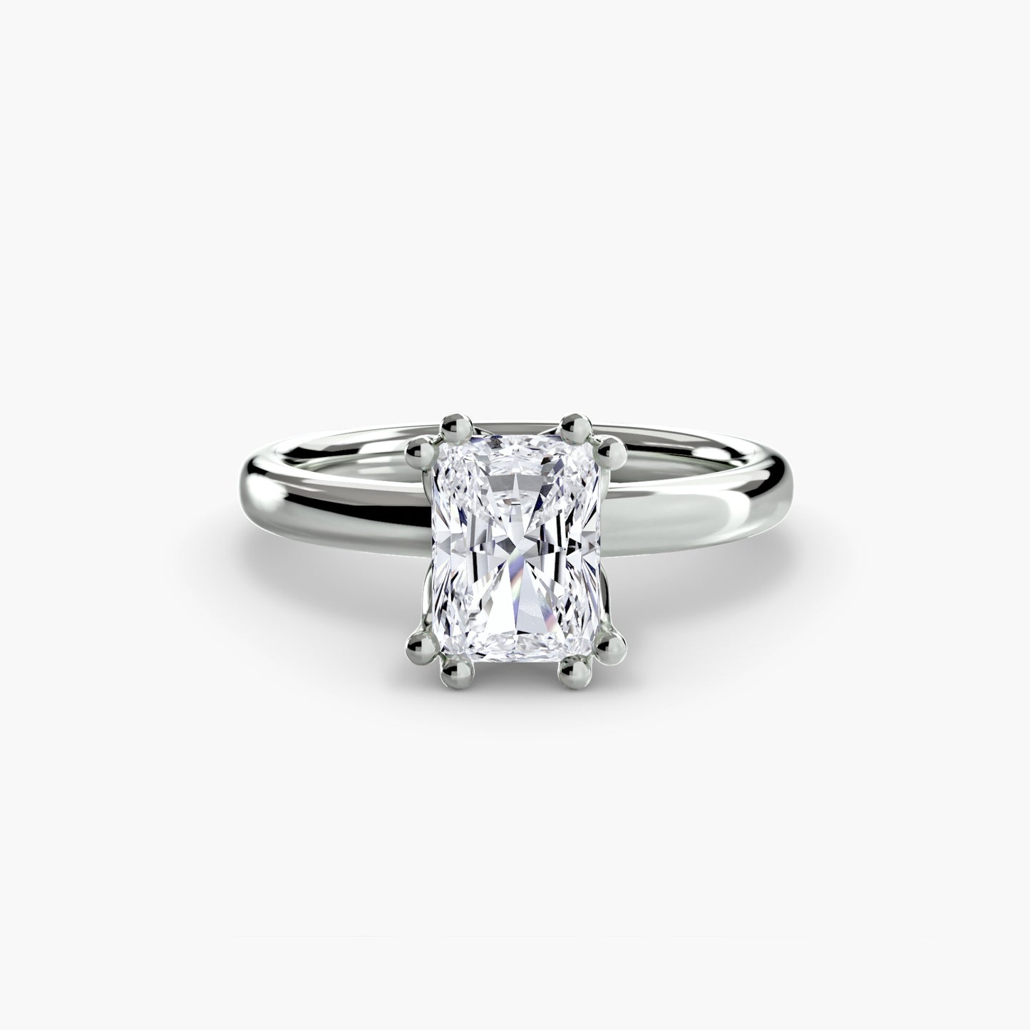 2.6mm | Tulip Head Solitaire Engagement Ring