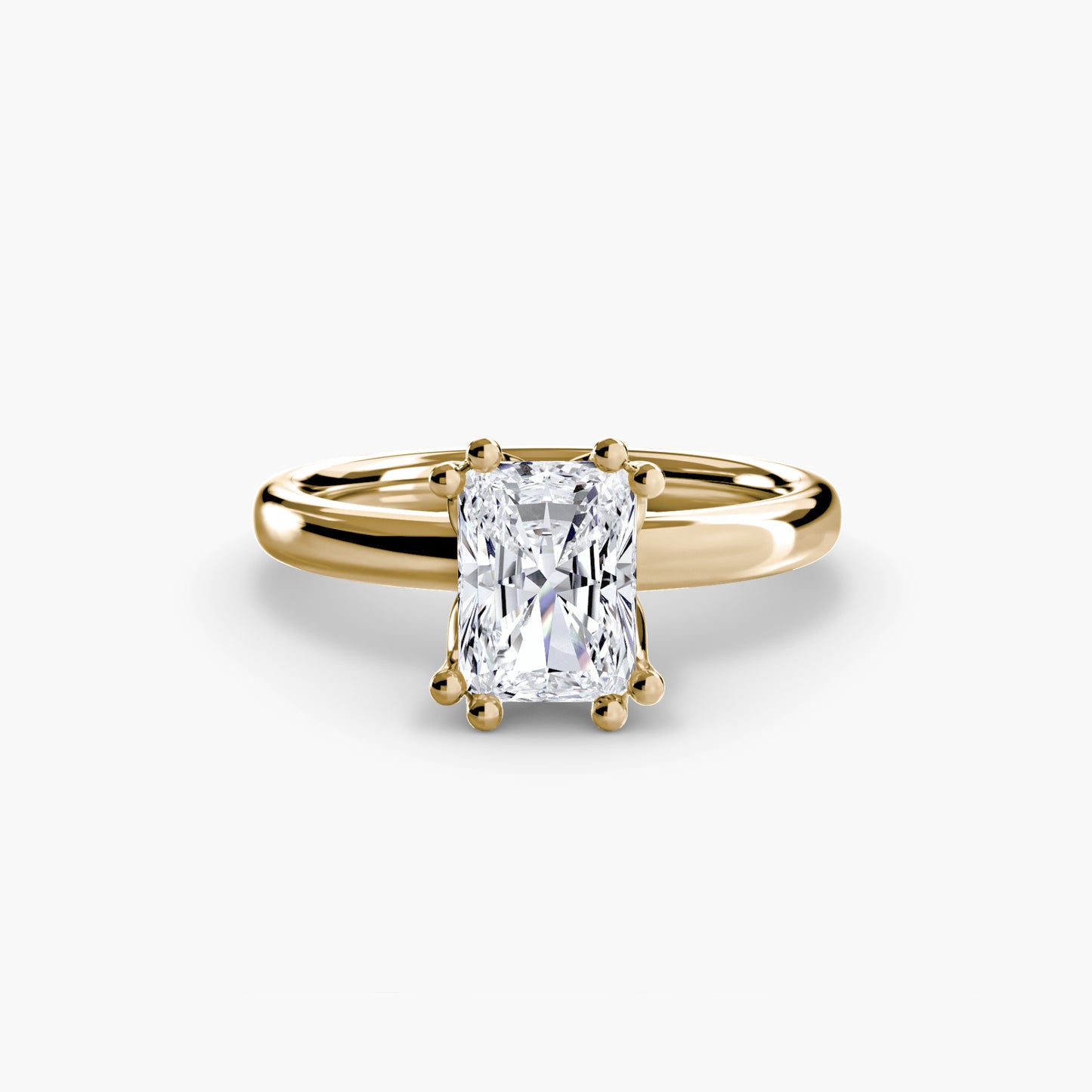 2.6mm | Tulip Head Solitaire Engagement Ring