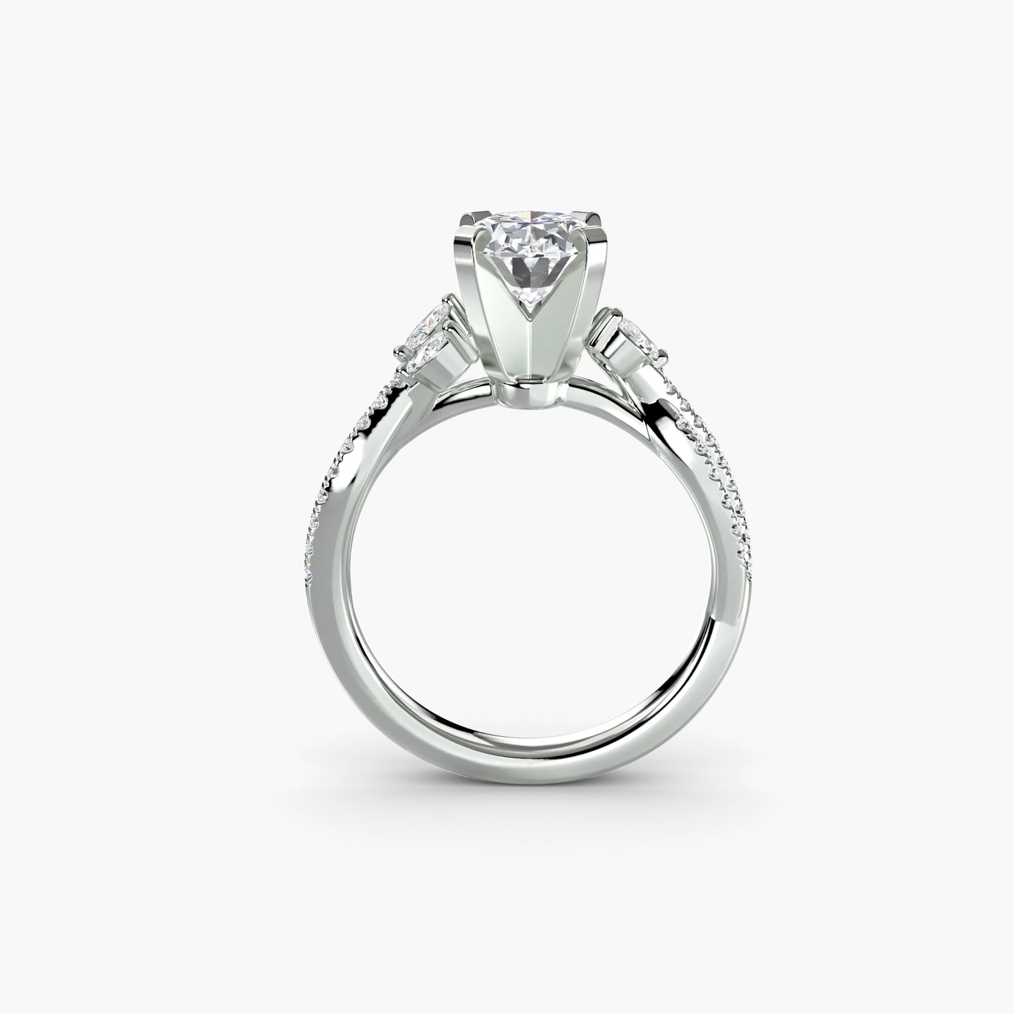 The Twist Pavé Ring