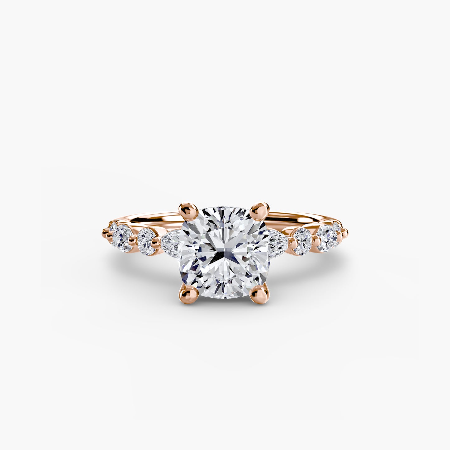 2.5mm | Pave Accented Engagement Ring
