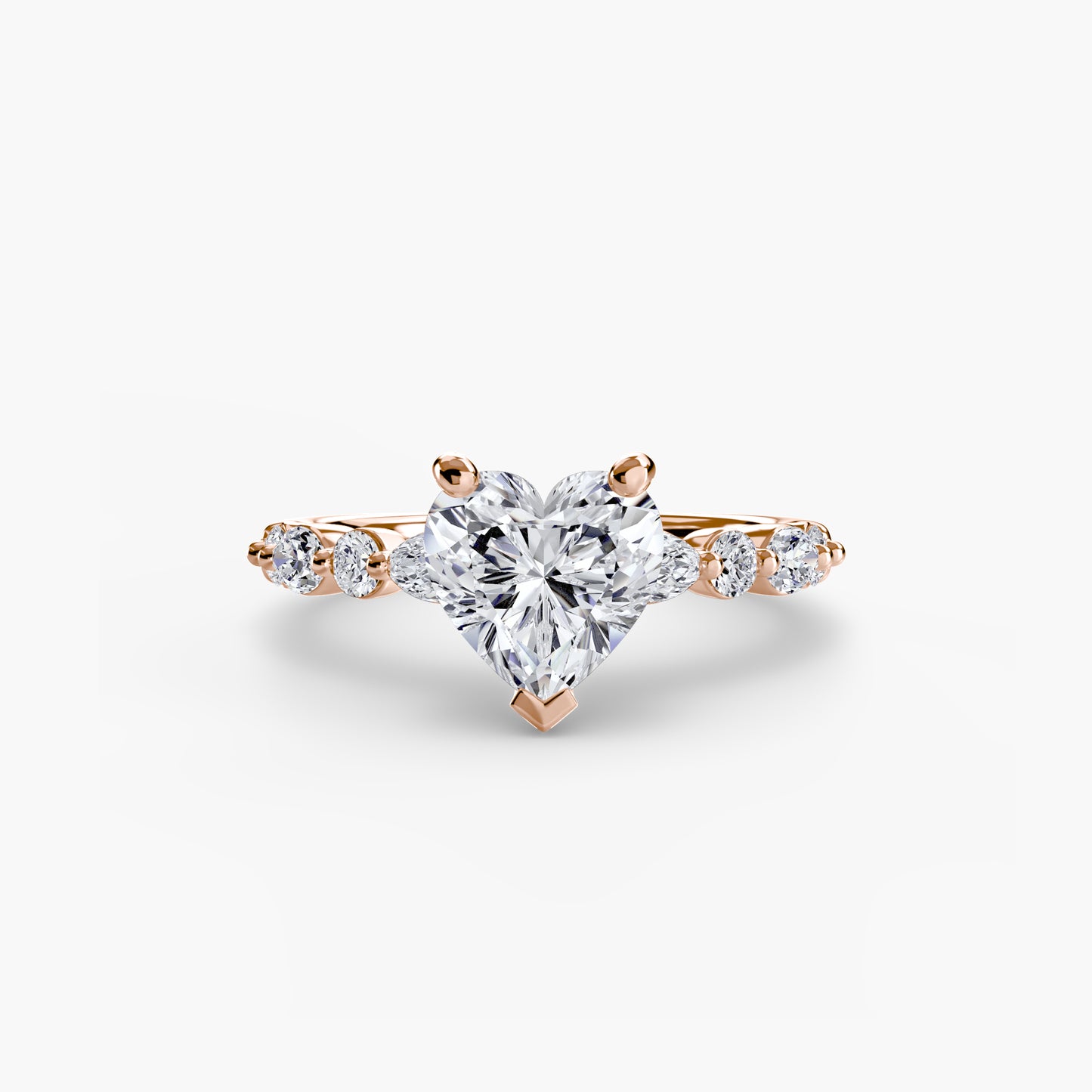 2.5mm | Pave Accented Engagement Ring