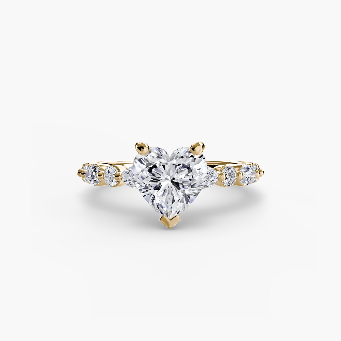 2.5mm | Pave Accented Engagement Ring