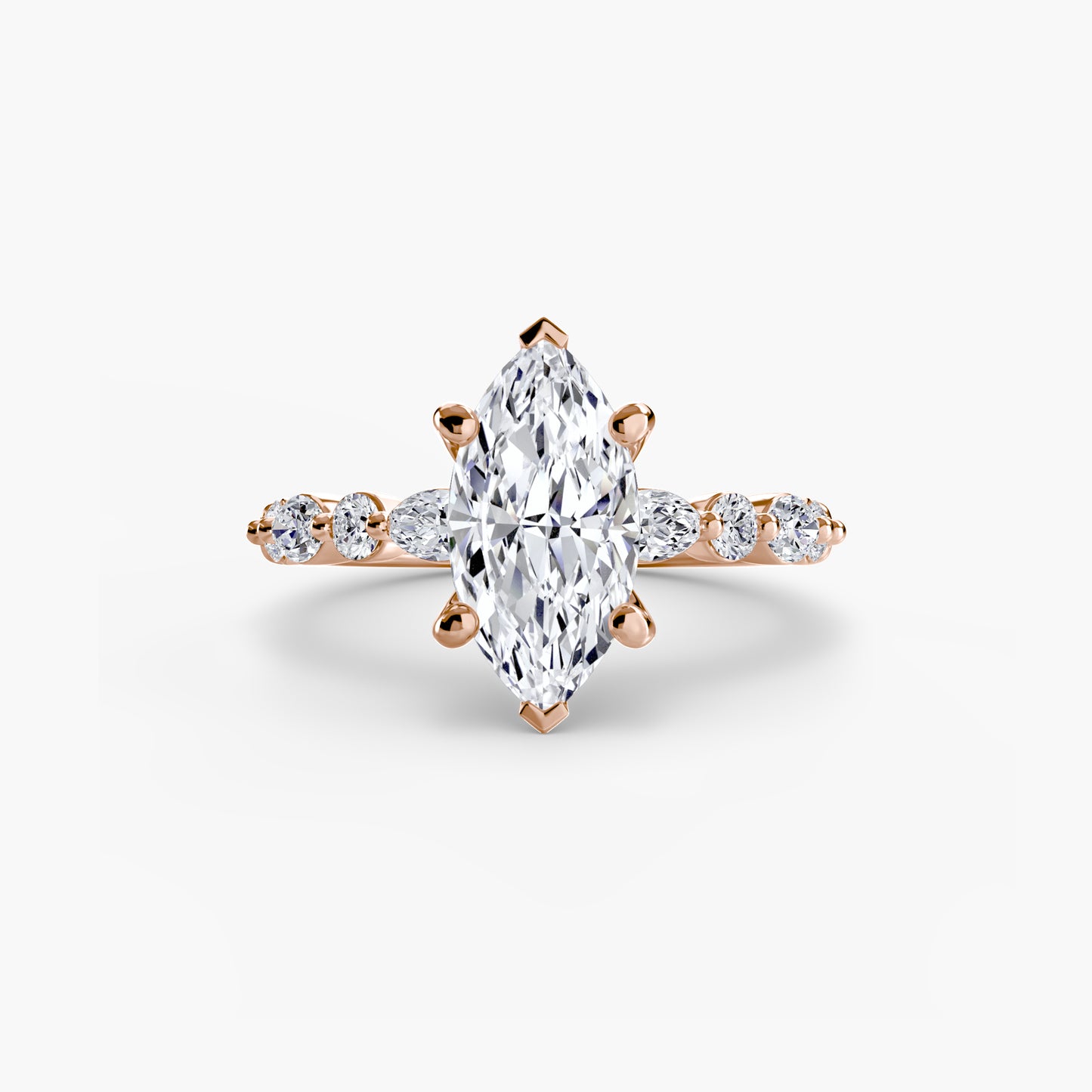 2.5mm | Pave Accented Engagement Ring