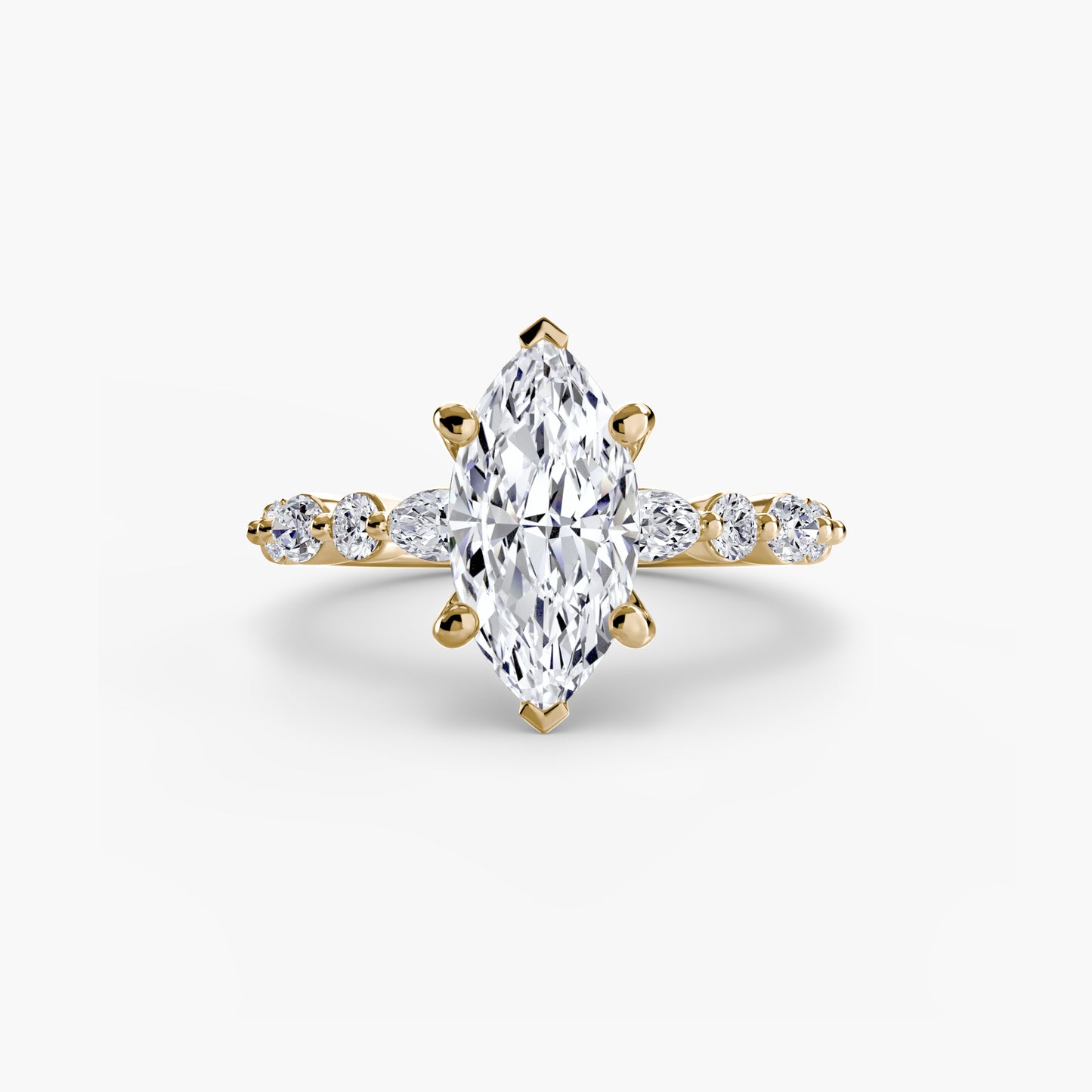 2.5mm | Pave Accented Engagement Ring