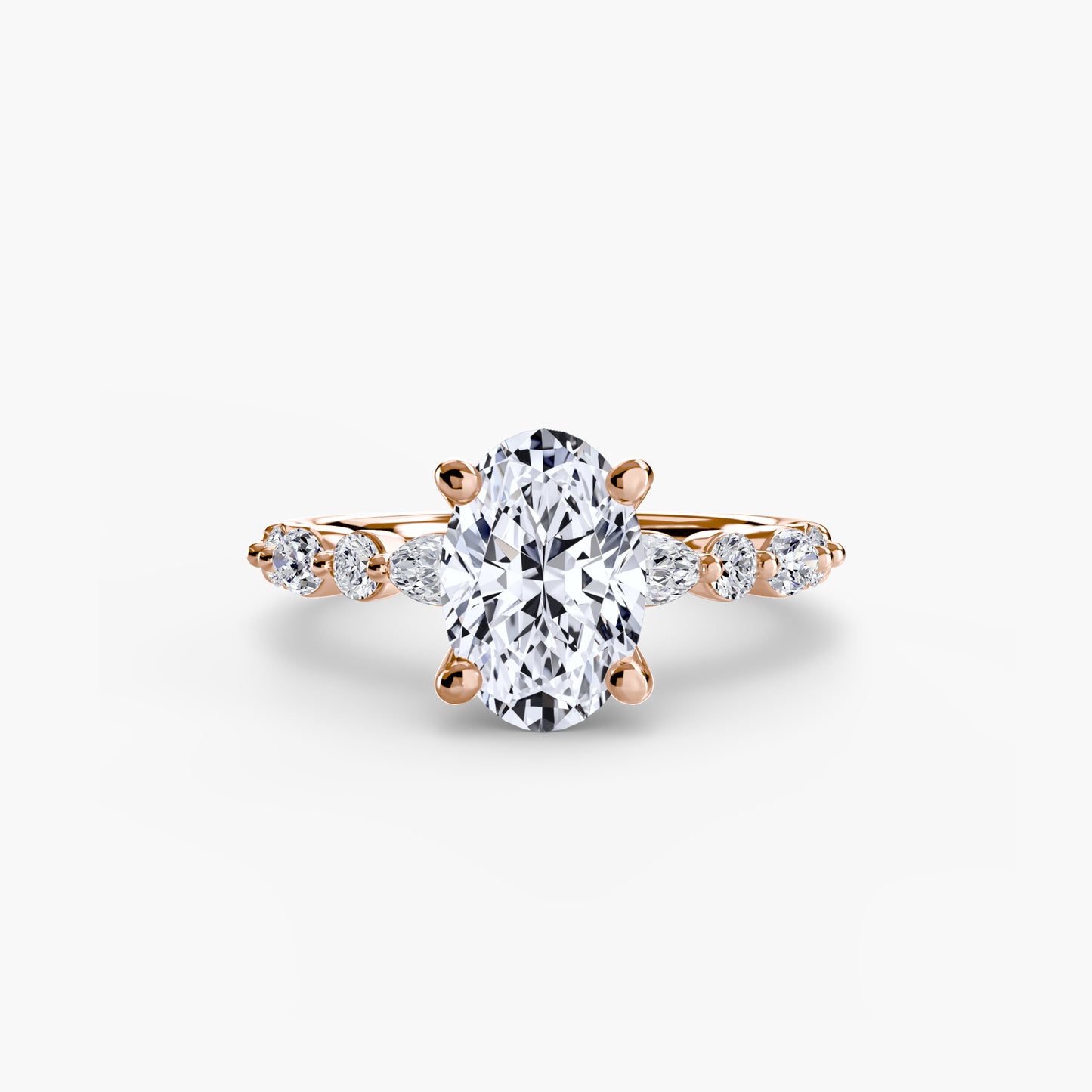 2.5mm | Pave Accented Engagement Ring