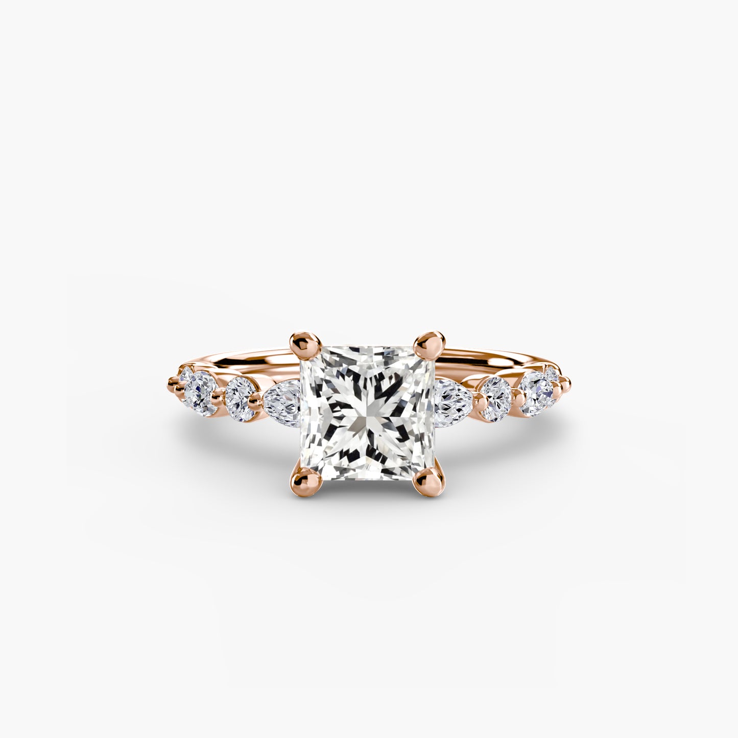 2.5mm | Pave Accented Engagement Ring