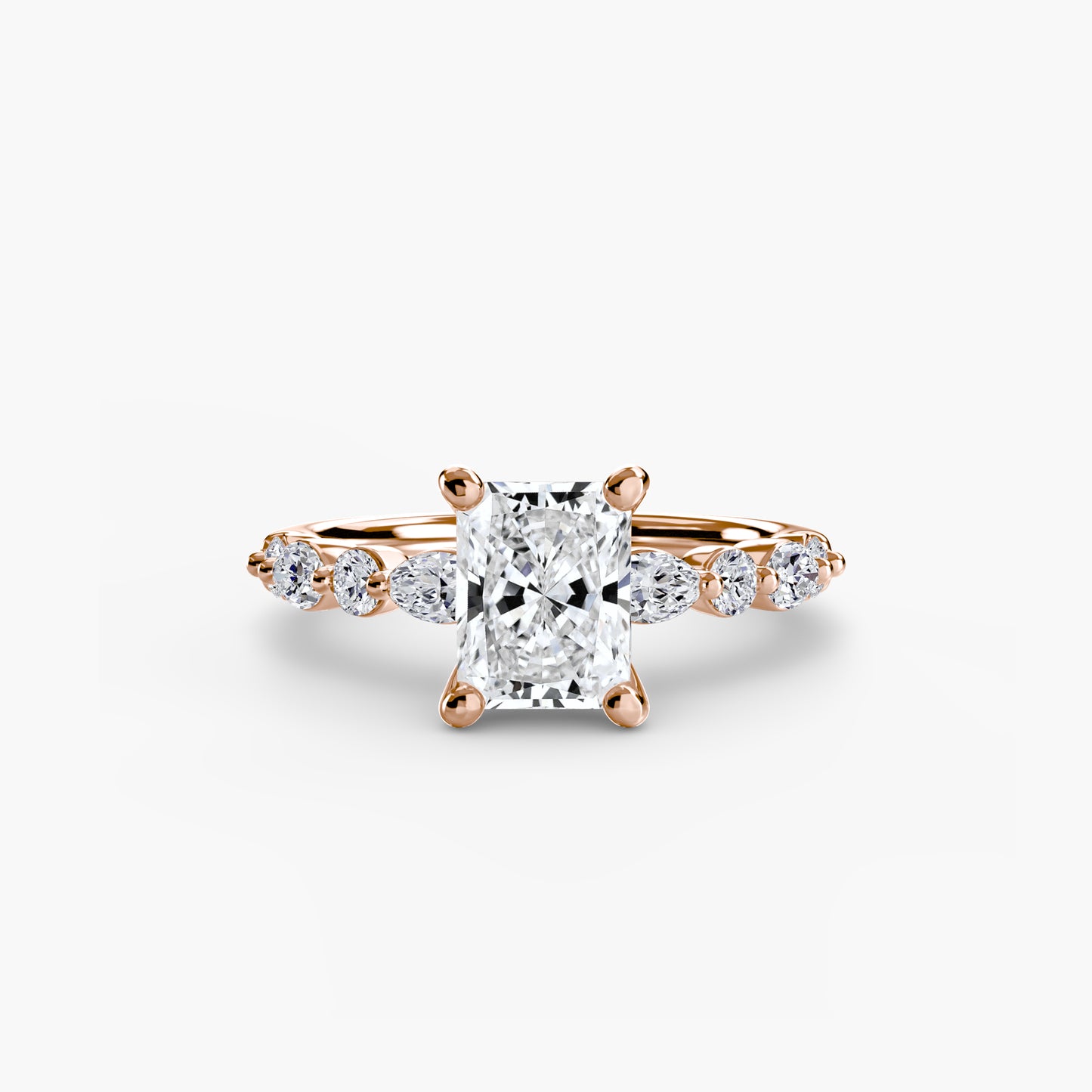 2.5mm | Pave Accented Engagement Ring