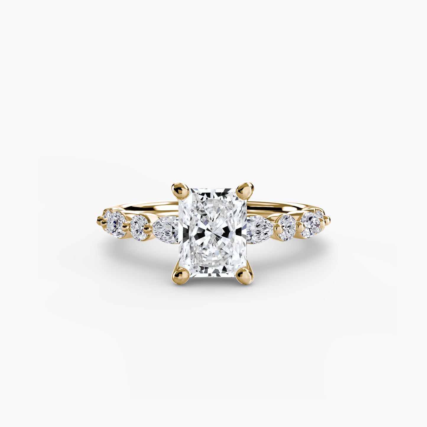 2.5mm | Pave Accented Engagement Ring