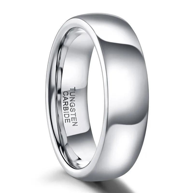 2-8mm | Tungsten Plain Polished Band Ring