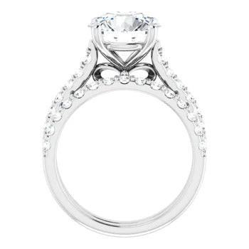 Accented Infinity Engagement Ring