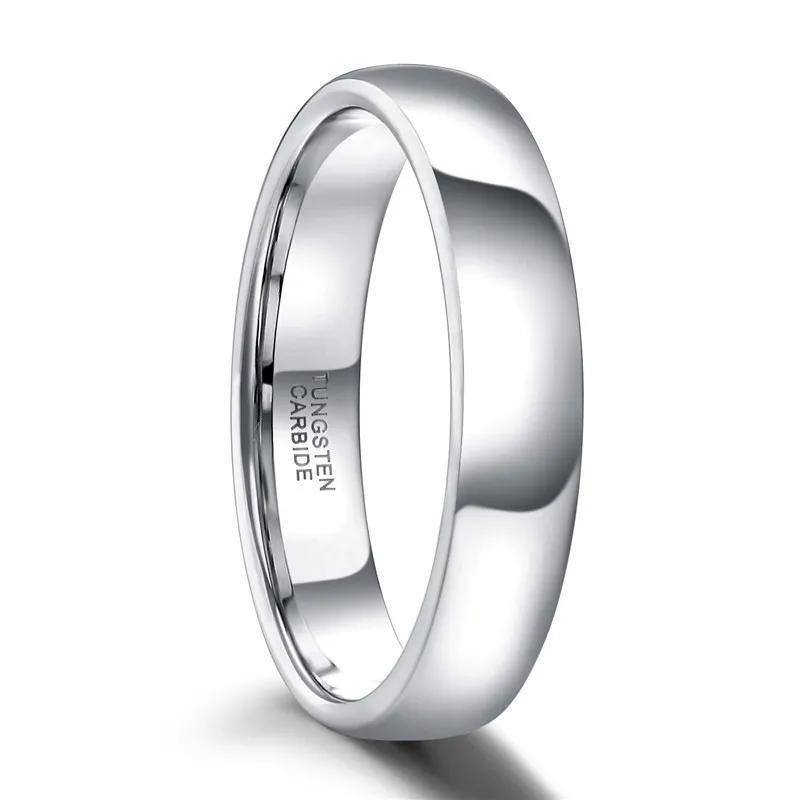 2-8mm | Tungsten Plain Polished Band Ring