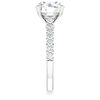 Accented Infinity Engagement Ring