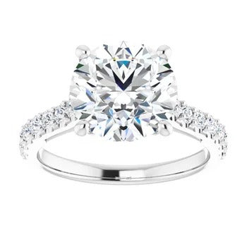 Accented Infinity Engagement Ring