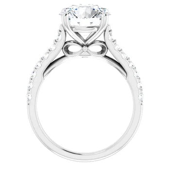 Accented Infinity Engagement Ring