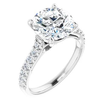 Accented Infinity Engagement Ring