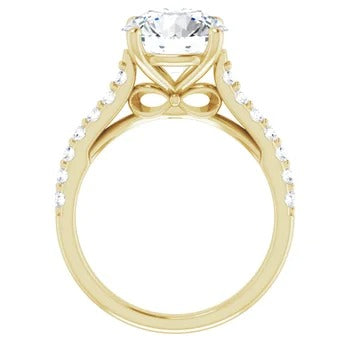 Accented Infinity Engagement Ring