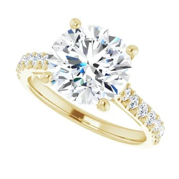 Accented Infinity Engagement Ring