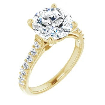 Accented Infinity Engagement Ring