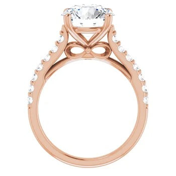 Accented Infinity Engagement Ring