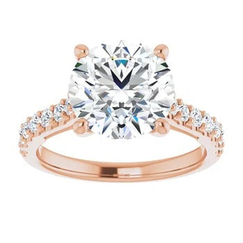 Accented Infinity Engagement Ring