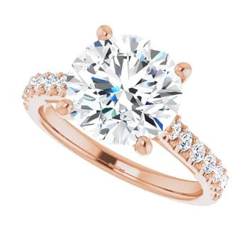 Accented Infinity Engagement Ring