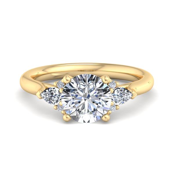 0.23ctw | Accented Cluster Engagement Ring Setting