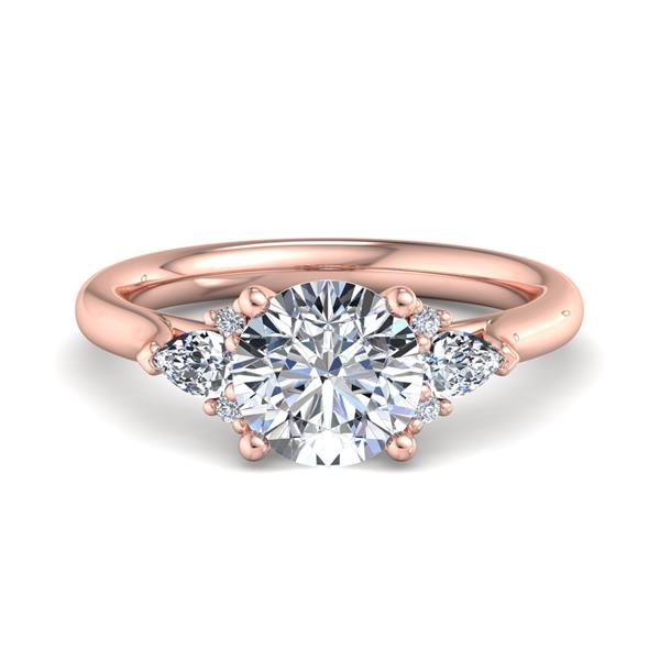 0.23ctw | Accented Cluster Engagement Ring Setting
