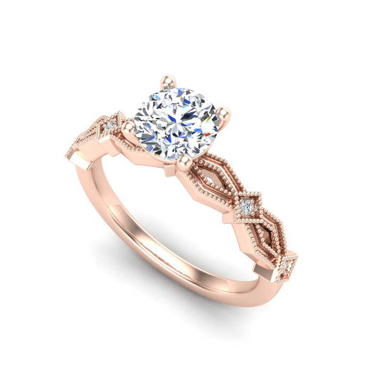 Lab Grown Diamond Modern Engagement Ring