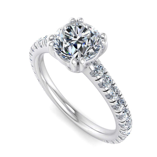 Classic Accented Engagement Ring