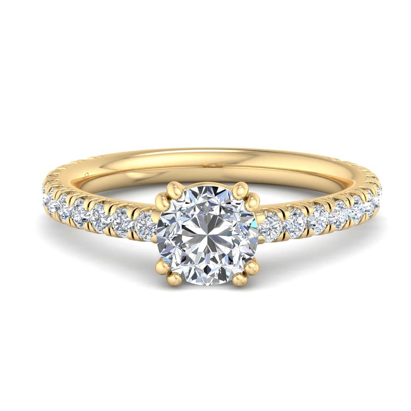 Classic Accented Engagement Ring