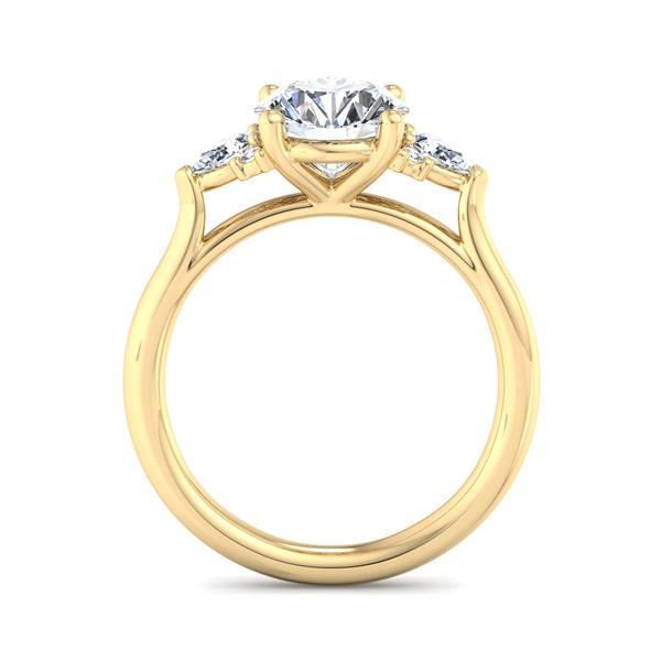 0.23ctw | Accented Cluster Engagement Ring Setting