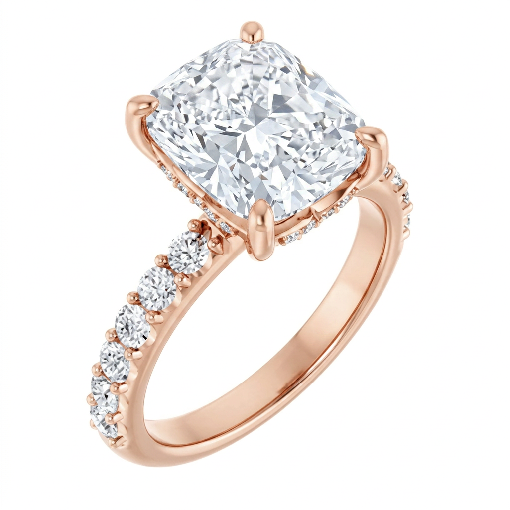 rose-gold cushion