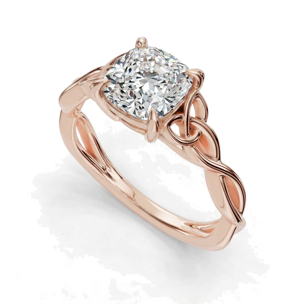 rose-gold cushion